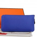 Hermes Zipper Wallet Original Leather A309 RoyalBlue Tl2257uk46