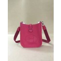 High Quality Hermes Evelyne original togo leather mini Shoulder Bag H15698 rose Tl452BH97