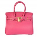 High Quality Imitation Hermes Birkin 25CM Tote Bags Togo Leather Peach Godlen Tl2006Vu82
