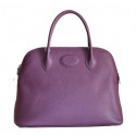 High Quality Replica Hermes Bolide 37CM Calfskin Leather Tote Bags H509084 Purple Tl1444aR54