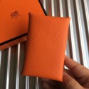 Hot Replica Hermes Bastia Epsom card case H0369 orange Tl2039wR89