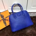 Imitation Hermes Bolide 31CM Calfskin Leather Tote Bag B3302 Royal Tl925QN34