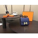 Imitation Hermes Constance Bag Original Calfskin Leather H9910 Blue Tl865zn33