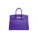 Imitation Hermes Kelly 35cm Top Handle Bag Purple Ostrich Leather Gold Tl1823AI36