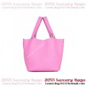 Imitation Hermes Picotin Lock PM Bag in Clemence Leather 8615 Pink Tl1848Tm92