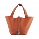 Imitation Hermes Picotin Lock PM Bags Clemence Leather H8615 Blue Tl1414Fo38