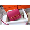 Imitation Hermes Roulis 19cm Evercolor 9D H9003 Plum&Gold Tl135zn33