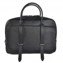 Imitation Hermes Steve 38CM Travel Bag Clemence Leather Black Tl1961sJ18