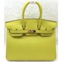 Knockoff Best Hermes Birkin 25CM Tote Bag Original Leather H25T Lemon Tl1171sm35