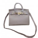 Knockoff Hermes Birkin 25CM Tote Bag Original Leather H25 Grey Tl1323JF45