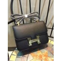 Knockoff Hermes Constance Bag Calfskin Leather H9978 Black Tl933WW40