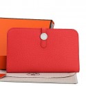 Knockoff Hermes Dogon Combined Wallet A508 Light Red Tl2267yK94