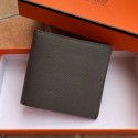 Knockoff Hermes espom leather Wallet H2296 dark grey Tl2053JF45