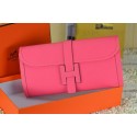 Knockoff Hermes Jige Clutch Bag Calfskin Leather Light Red Tl1521tU76