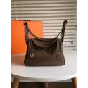 Knockoff Hermes Lindy Original Togo Leather Bag 5086 Dark Grey Tl791tU76