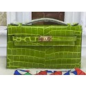 Knockoff Hermes MINI Kelly 22cm Tote Bag Croco Leather KL22 Cyan Tl965Bt18
