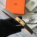Knockoff Hermes original epsom leather Kelly belt H069854 grey gold plated metal Tl3527fY84