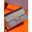 Luxury Hermes Constance Long Wallets Original Leather HA909 Light Blue Tl2132QT69