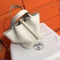 Luxury Hermes Picotin Lock PM Bags Original Leather H8688 white Tl672QT69