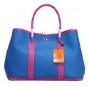 Replica AAA Hermes Garden Party 36cm Tote Bag Grainy Leather Blue&Purple Tl1355of41