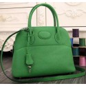 Replica Cheap Hermes Bolide 37CM Calfskin Leather Tote Bag B1004 Green Tl1072Mq48