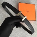 Replica Cheap Hermes original epsom leather belts wide 2.5CM 2714 black Tl3556QC68