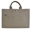 Replica Fashion Hermes Briefcase 40CM Clemence Leather Bag Grey Tl1956yI43