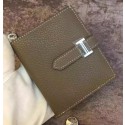 Replica Hermes Bi-Fold Wallet Togo Leather H512 Grey Tl2071hD86