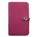 Replica Hermes Compact Passport Holder Original Leather Wallet Peach Tl2171Ac56