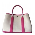 Replica Hermes Garden Party 36CM Bag Canvas Leather H11M Rosy Tl1508ij65