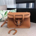 Replica Hermes Halzan Togo Original Leather H3908 Brown Tl175SV68