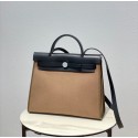 Replica Hermes Herbag 31CM Original Canvas Leather & Calfskin 48887 Cream&black Tl110Fi42
