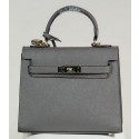 Replica Hermes Kelly 25cm Tote Bag Togo Leather K2138 Grey Tl1228ui32