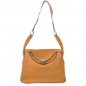 Replica Hermes Lindy 30CM Havanne Handbags 1057 Camel Leather Silver Hardware Tl1942AP18