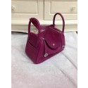 Replica Hermes Lindy 30CM Original Leather Shoulder Bag HLD30 Purple Tl1238Vi77
