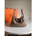 Replica Hermes Lindy Original Togo Leather Bag 5086 Grey Tl796cK54