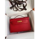 Replica Hermes Original Epsom Leather KEL2278 red&gold-Tone Metal Tl380rH96