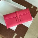 Replica Hermes Original Espom Leather Clutch 37088 rose Tl244ls37