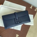Replica Hermes Original Espom Leather Clutch 37088 Sapphire blue Tl247BB13