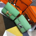 Replica Hermes Original Espom Leather Constance Bag 5333 light green Tl280DY71