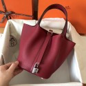 Replica Hermes Picotin Lock PM Bags Original Leather H8688 wine red Tl665HB48