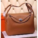 Top Hermes Lindy 30CM Leather Shoulder Bag H0881 Wheat Tl952lE56