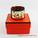 2010 Hermes Black Snakeskin Gold Bangle 1171 Tl2877wv88