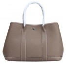 AAA 1:1 Hermes Garden Party 30cm Tote Bags Grainy Leather Grey Tl1347vi59