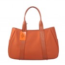 AAA 1:1 Hermes Tote Bag Canvas & Leather H1035 Orange Tl1712vi59