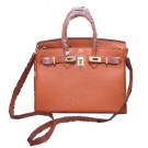 AAAAA Imitation Hermes Birkin 25CM Tote Bag Original Leather H25 Orange Tl1326oT91