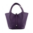 Best Quality Hermes Picotin Lock PM Bags Clemence Leather H8615 Purple Tl1409xb51