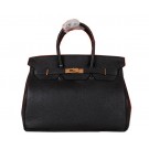 Hermes Birkin 35CM Tote Bag Black Original Grainy Leather H35 Gold Tl1685Wi77