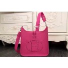 Hermes Evelyne 28cm Messenger Bag Original Leather H1188 Rose Tl1305Lp50