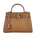 Hermes Kelly 28cm Shoulder Bags Wheat Grainy Leather Gold Tl1565oJ62